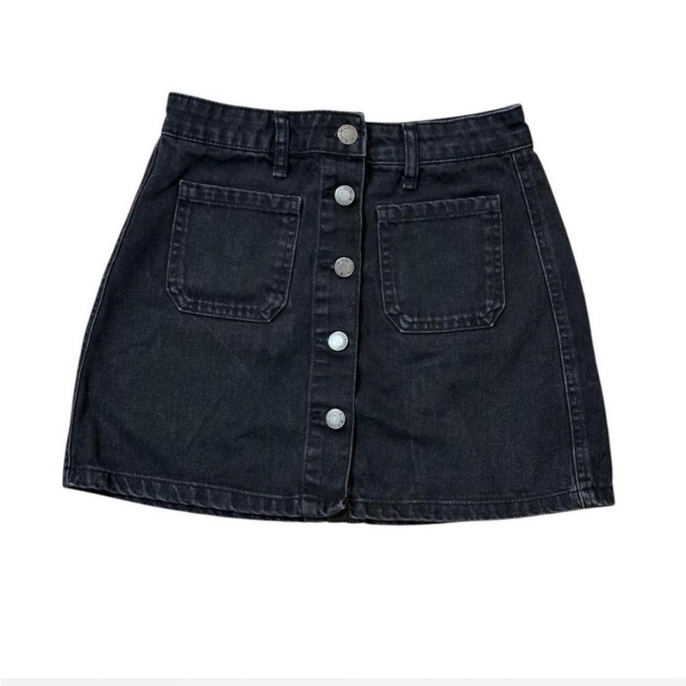 Bershka Black Mini A-line Skirt Casual